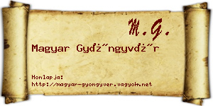 Magyar Gyöngyvér névjegykártya